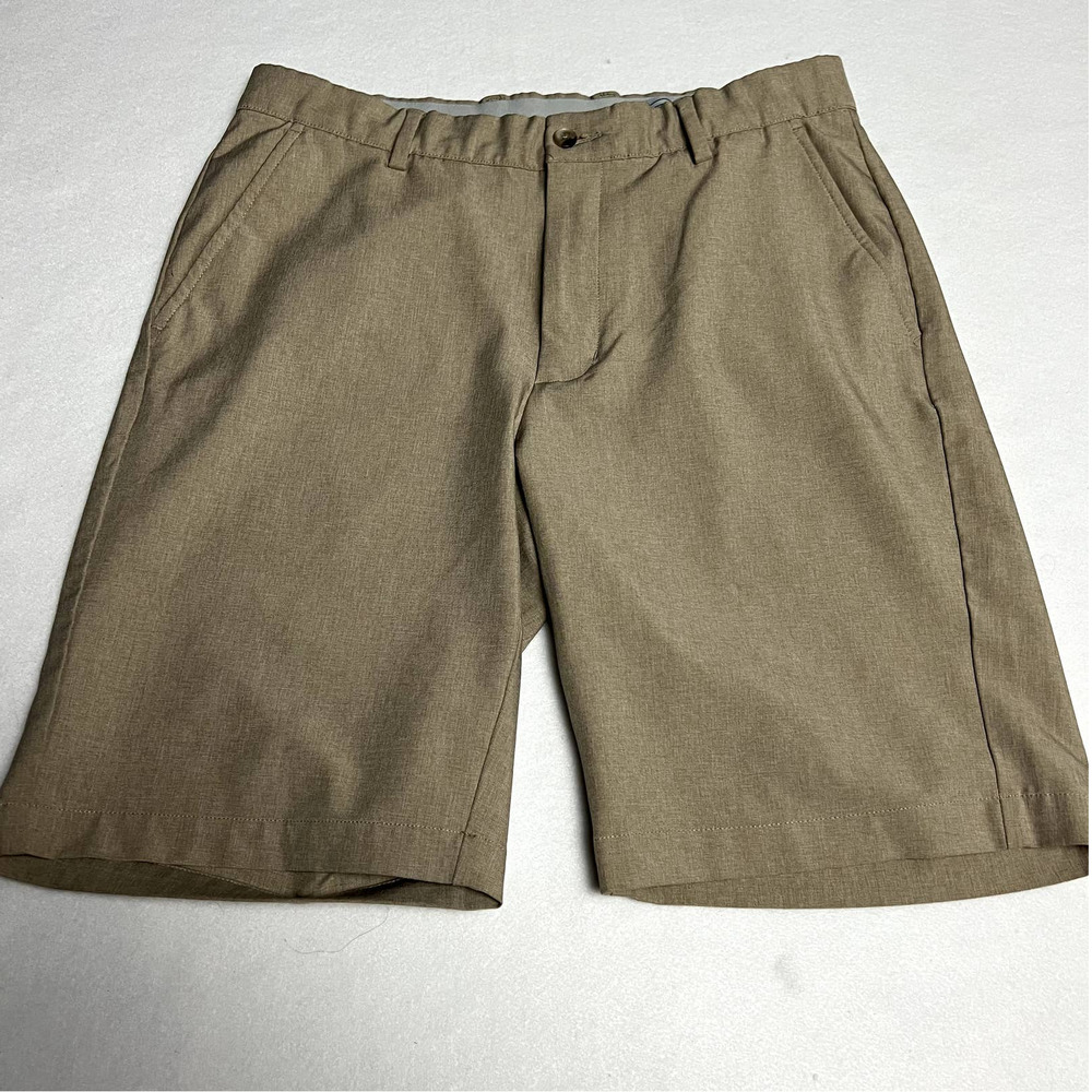 Greg Norman Chino Shorts Men’s 36 Tasso Khaki Golf Shorts Classic Fit Stretch - Picture 3 of 5